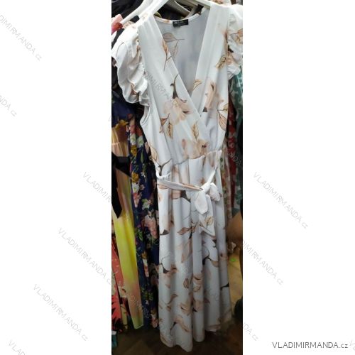 Sommer Kurzarm Sommerkleid für Frauen (UNI S / M) ITALIAN FASHION IM920198
