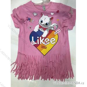 T-Shirt Kurzarm Kinder Mädchen (8-12 Jahre) TÜRKISCHE PRODUKTION TVB20011