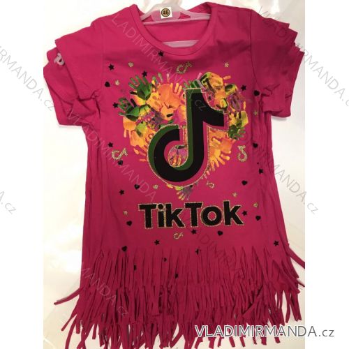 T-Shirt Kurzarm Kinder Mädchen (8-12 Jahre) TÜRKISCHE PRODUKTION TVB20011