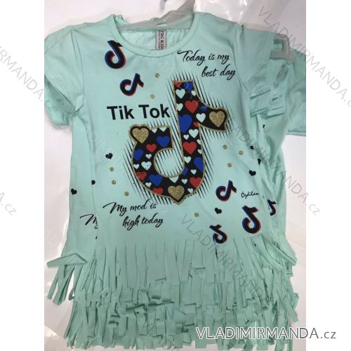 T-Shirt Kurzarm Kinder Mädchen (8-12 Jahre) TÜRKISCHE PRODUKTION TVB20011