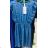 Denim Kurzarm Kleid Frauen (UNI S / M) ITALIAN FASHION IM920010