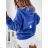 pelz langarm hoodie frauen (uni sl) ITALIAN FASHION IM319794