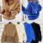 pelz langarm hoodie frauen (uni sl) ITALIAN FASHION IM319794