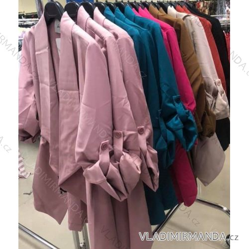 Kleid mit 3/4 Ärmeltasche für Damen (uni sl) ITALIAN Fashion IM3181746