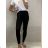 Lange Leggings DAMENLEDER (UNI S-M) ITALIENISCHE MODE IMM20FD3063