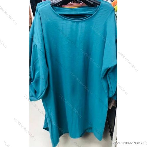 Bluse 3/4 Ärmel mit Knöpfen (uni sl) ITALIENISCHE Mode IMM20206