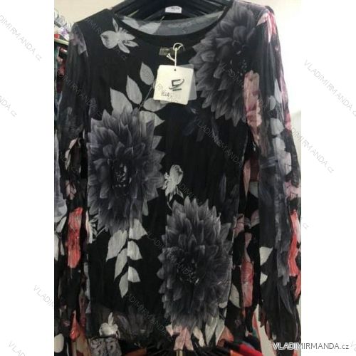 Tunika Bluse 3/4 Langarm Damen (uni m / l) ITALIAN FASHION IM920092