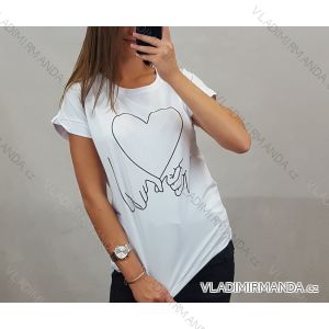 T-Shirt Kurzarm Frauenherz (uni s / m) Türkisch MODA IMT20300