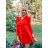 Sommer Langarm Blumenkleid mit Rüschen Frauen (UNI S / L) ITALIENISCHE MODE IMK20154