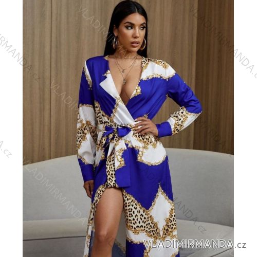 Sommerkleid Langarm geblümte Damen (UNI S / L) ITALIAN FASHION IMK20150