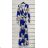Sommerkleid Langarm geblümte Damen (UNI S / L) ITALIAN FASHION IMK20150