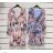 Sommerkleid Langarm geblümte Damen (UNI S / L) ITALIAN FASHION IMK20150