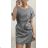 Elegantes kurzärmeliges Damenkleid (uni s-m) ITALIAN FASHION IM920146