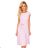 311-6 LILA Pleated dress with short sleeves - bright heather