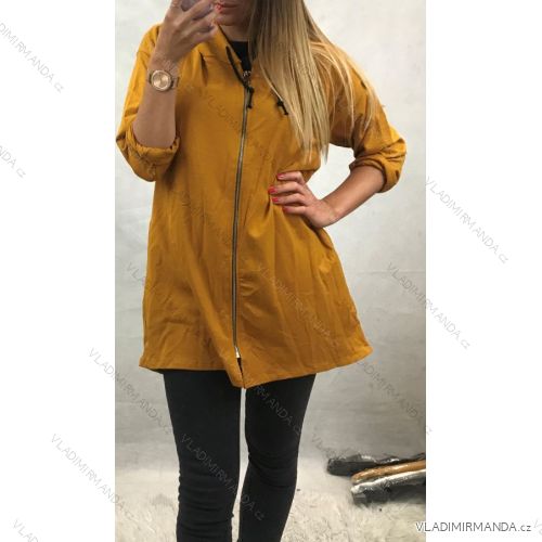 Sweatshirt dünne verlängerte Langarm-Kapuzenfrauen (UNI S-L) ITALIAN FASHION IMB20038