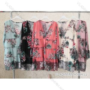 Bluse Langarm mit Rüschen Frauen (UNI S / L) ITALIAN FASHION IMK20159
