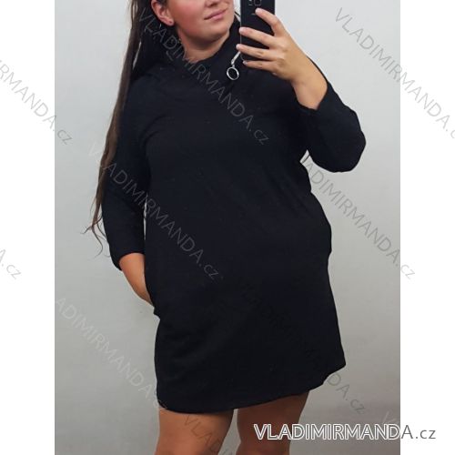 Mit Kapuze langärmliges mit Kapuze Kleid (uni s / m) IM2191956