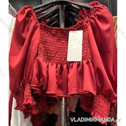 T-Shirt Kurzarm Frauen (UNI S / L) ITALIENISCHE MODE IMK20128