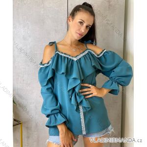 Kleid mit 3/4 Ärmeltasche für Damen (uni sl) ITALIAN Fashion IM3181746