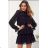 Bluse Langarm mit Rüschen Frauen (UNI S / L) ITALIAN FASHION IMK20159