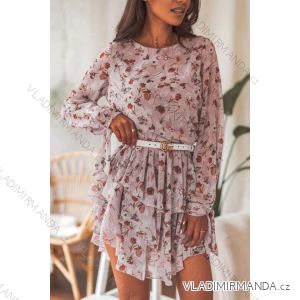 Bluse Langarm mit Rüschen Frauen (UNI S / L) ITALIAN FASHION IMK20159