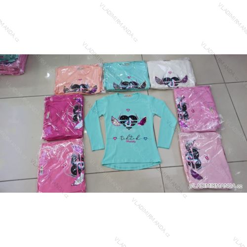T-Shirt Kurzarm Kinder Mädchen (8-12 Jahre) TÜRKISCHE PRODUKTION TVB20011