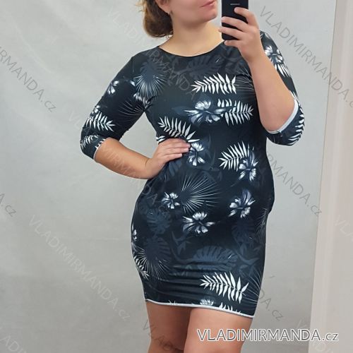 Kleid mit 3/4 Ärmeltasche für Damen (uni sl) ITALIAN Fashion IM3181746