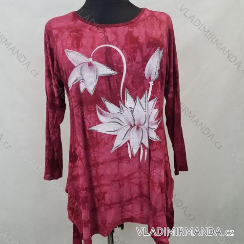 T-Shirt Kurzarm übergroße Frauen (uni XL / 2XL) ITALIENISCHER MODUS IM919700