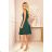 274-2 ANITA Frill dress - green