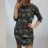 Kleid Classic Langarm Damen Camo (UNI S / L) ITALIENISCHE MODE IM520042