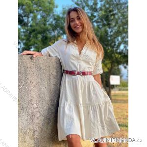 Kleid Andere Hemden Kurzarm Damen (uni sl) ITALIENISCHE Mode IM21800914