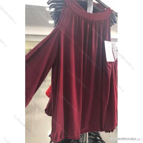 Tunika Bluse 3/4 Langarm Damen (uni m / l) ITALIAN FASHION IM920092