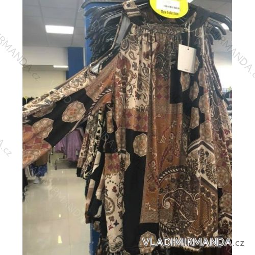 Tunika Bluse 3/4 Langarm Damen (uni m / l) ITALIAN FASHION IM920092