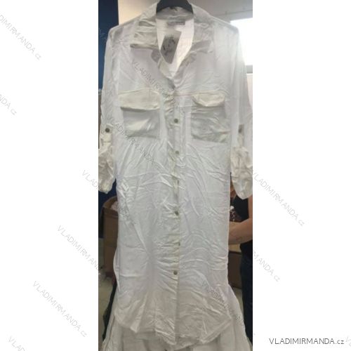 Kleid Andere Hemden Kurzarm Damen (uni sl) ITALIENISCHE Mode IM21800914