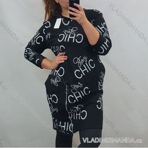 Kleid mit 3/4 Ärmeltasche für Damen (uni sl) ITALIAN Fashion IM3181746