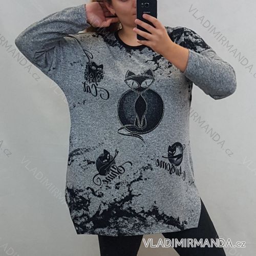 Langarmbluse für Damen (uni sl) ITALIAN FASHION IMC191282