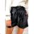Shorts Shorts Kunstleder Frauen (uni s-l) ITALIAN FASHION IM920107