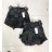 Shorts Shorts Kunstleder Frauen (uni s-l) ITALIAN FASHION IM920107