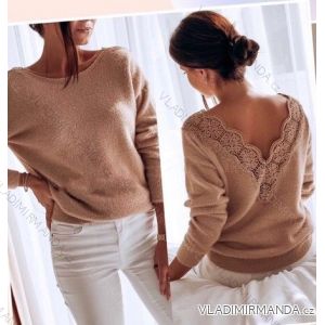 Bluse Langarm mit Rüschen Frauen (UNI S / L) ITALIAN FASHION IMK20159