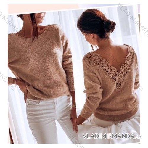 Bluse Langarm mit Rüschen Frauen (UNI S / L) ITALIAN FASHION IMK20159