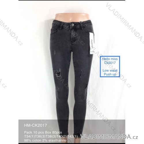 Jeans Hosen Frauen (34-42) HALLO MISS MA620HM-CK2017