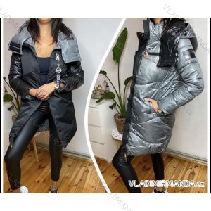 Jacke Winterjacke mit Kapuze und Fell Damen Übergröße (46-54) POLISH FASHION BLI19YP-18057-12