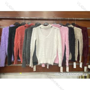 Bluse Langarm mit Rüschen Frauen (UNI S / L) ITALIAN FASHION IMK20159