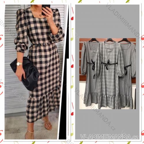 Mit Kapuze langärmliges mit Kapuze Kleid (uni s / m) IM2191956