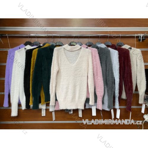 Bluse Langarm mit Rüschen Frauen (UNI S / L) ITALIAN FASHION IMK20159