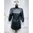 Kleid mit 3/4 Ärmeltasche für Damen (uni sl) ITALIAN Fashion IM3181746
