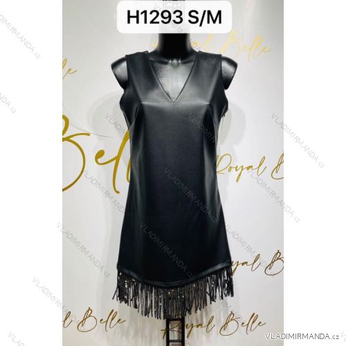 Kleid mit 3/4 Ärmeltasche für Damen (uni sl) ITALIAN Fashion IM3181746