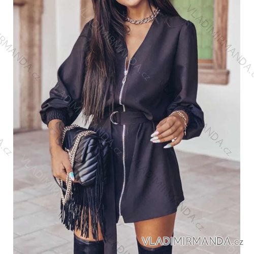 Kleid mit 3/4 Ärmeltasche für Damen (uni sl) ITALIAN Fashion IM3181746