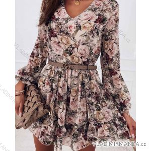 Kleid mit 3/4 Ärmeltasche für Damen (uni sl) ITALIAN Fashion IM3181746