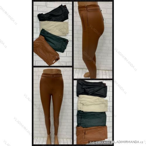 Leggings Hose Kunstleder mit Reißverschluss (xs-m) Italian Fashion LML20003